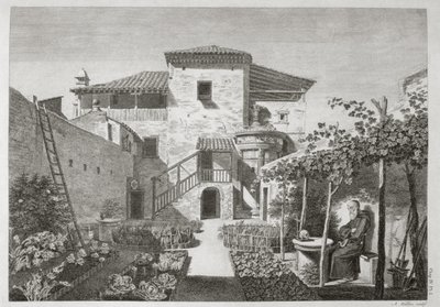 Het Monument van Lysicrates in de tuin van het Kapucijnenklooster, Athene, uit 